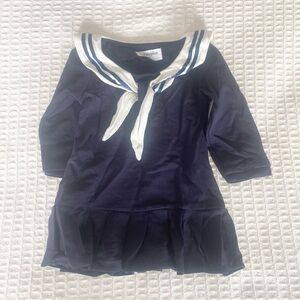 Mud kingdom navy and white nautical dress 12-24M